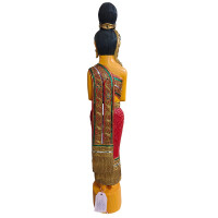 Thai Sawasdee Lady statua figura in oro realizzata in resina 88cm