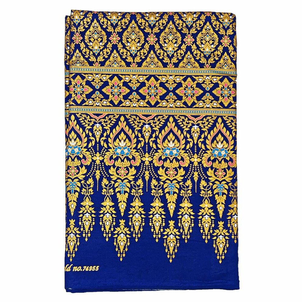 Sarong en tissu thaïlandais - Thai Premium 2026 Bleu