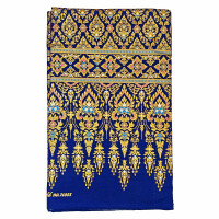 Sarong en tissu thaïlandais - Thai Premium 2026 Bleu