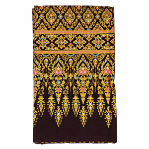 Sarong en tissu thaïlandais - Thai Premium 2026 Marron