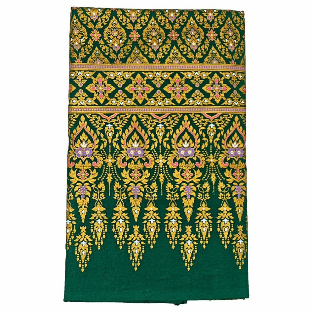 Sarong en tissu thaïlandais - Thai Premium 2026 Vert