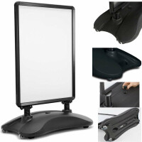 Cavalletto pubblicitario A1 resistente al vento – Espositore bifacciale da esterno