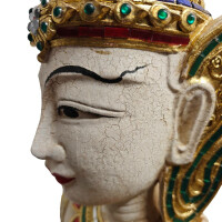 Figura Theppanom Guardián del Templo Tailandia – Madera Tallada 160 cm