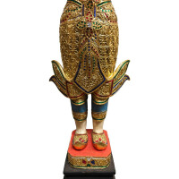 Figura Theppanom Guardián del Templo Tailandia – Madera Tallada 160 cm