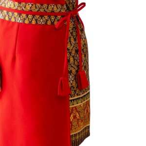 Robe de Massage Thaï Femme Motif Traditionnel, S–XL - 5 Couleurs