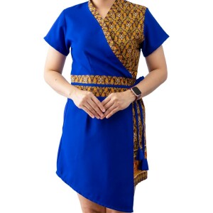 Robe de Massage Thaï Femme Motif Traditionnel, S–XL - 5 Couleurs