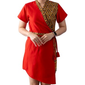 Robe de Massage Thaï Femme Motif Traditionnel, S–XL - 5 Couleurs