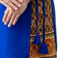 Robe de Massage Thaï Femme Motif Traditionnel, S–XL - 5 Couleurs