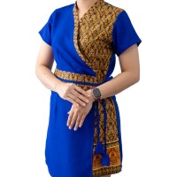 Robe de Massage Thaï Femme Motif Traditionnel, S–XL - 5 Couleurs