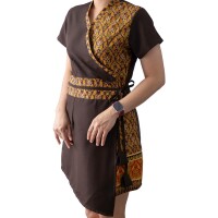 Robe de Massage Thaï Femme Motif Traditionnel, S–XL - 5 Couleurs
