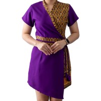 Robe de Massage Thaï Femme Motif Traditionnel, S–XL - 5 Couleurs