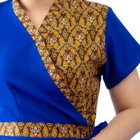 Robe de Massage Thaï Femme Motif Traditionnel, S–XL - 5 Couleurs