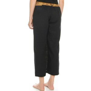 Pantaloni/gonna da donna con motivo tradizionale tailandese Colore: nero