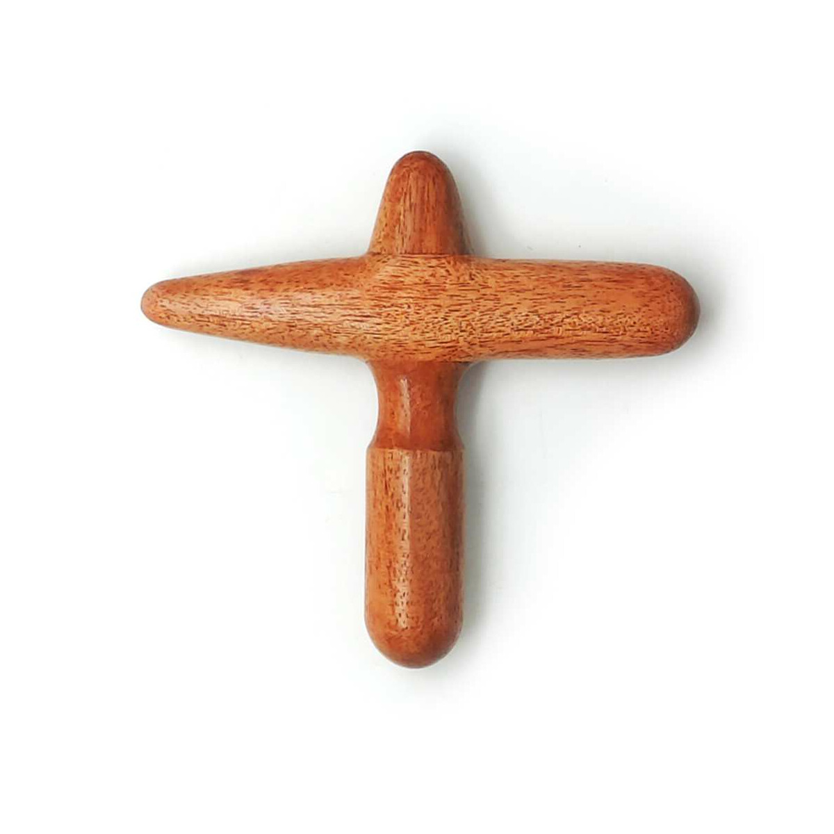 Massage-Hilfe aus Holz, Form: Kreuz