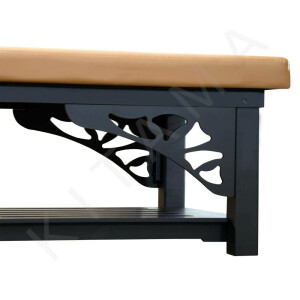 Basic Thai massage table made of pine wood black 100 cm