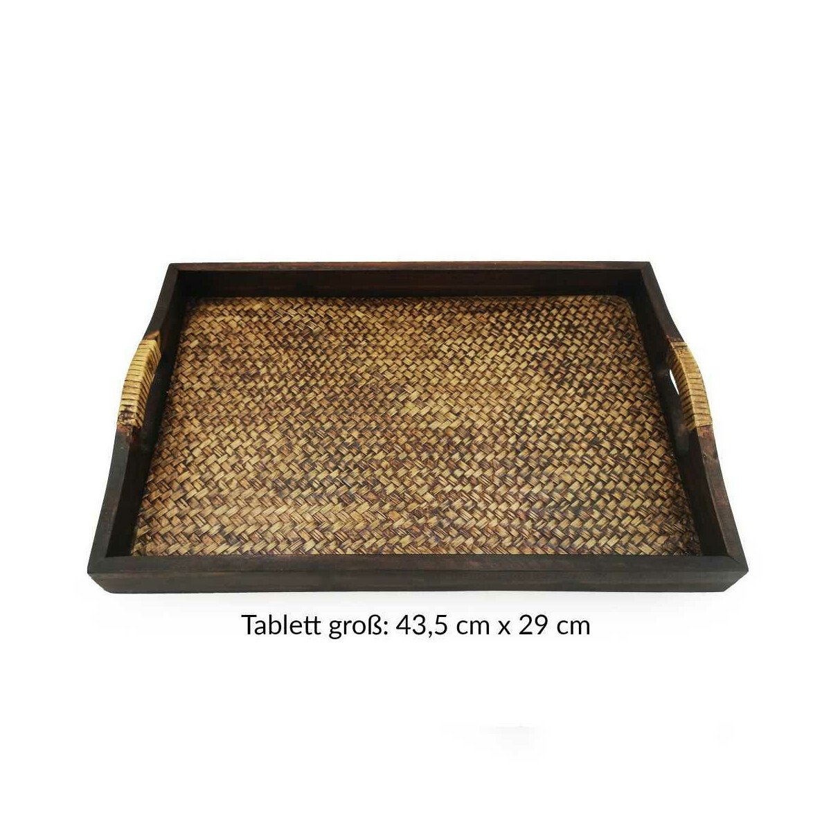 SET Thai Rattan Bambus Tablett Serviertablett...