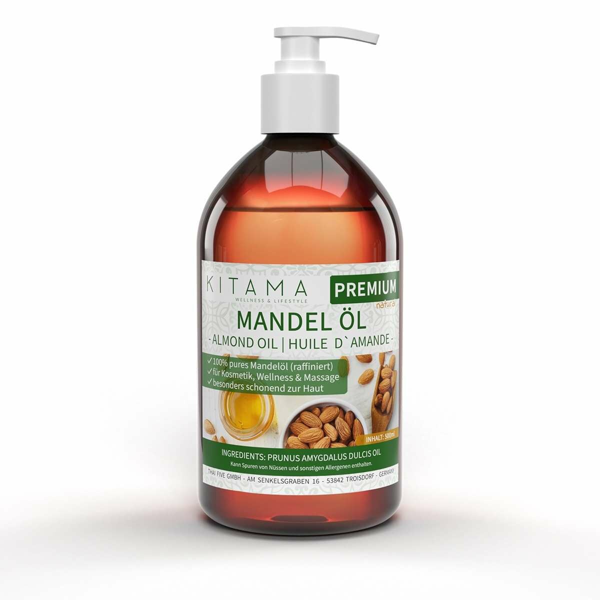 Almond oil refined 500ml box