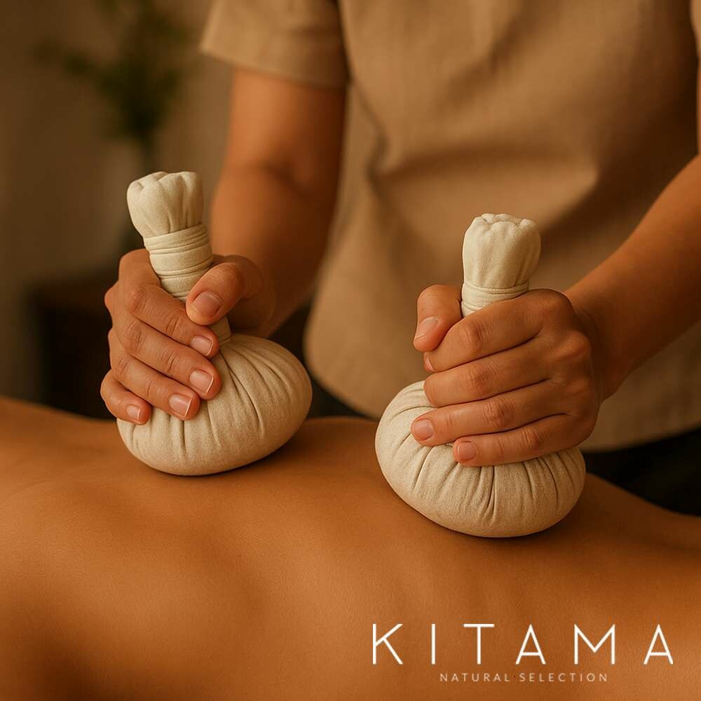 Pochon De Massage Thaï Aux Herbes Ayurvédiques - 100g, Naturel Et Relaxant - Thaïlande