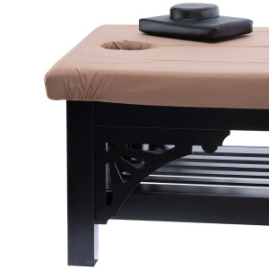 Basic Plus Thai massage table made of beech wood Black 100 cm