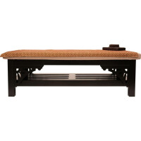 Basic Plus table de massage thaïlandaise en bois de hêtre Noir 100 cm