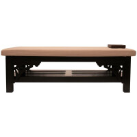 Basic Plus table de massage thaïlandaise en bois de hêtre Noir 100 cm