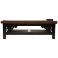 Basic Plus table de massage thaïlandaise en bois de hêtre Noir 80 cm