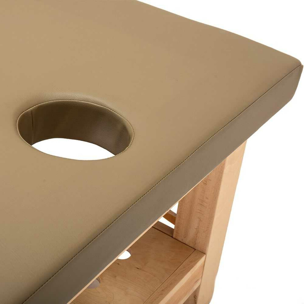 SOLO materasso per tavolo da massaggio con piastra di legno lunghezza: 200 cm x 120 cm Beige (crema-grigiastro)