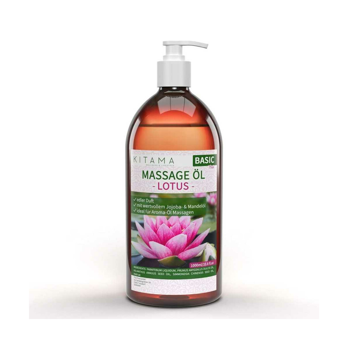Olio da massaggio aroma Loto 1000ml box