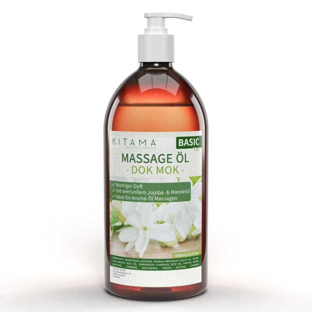 Aceite de masaje aroma Dok Mok (Jazmín de agua) 1000ml