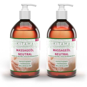 Neutral massage oil fragrance-free 1000ml (2 x 500ml)