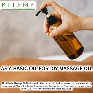 Neutral massage oil fragrance-free 1000ml (2 x 500ml)