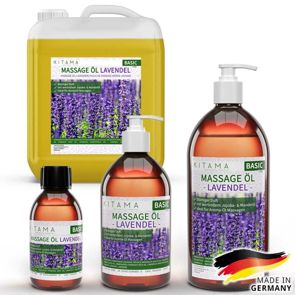 Olio per massaggi olio aromatico alla lavanda - profumo fiorito e ril