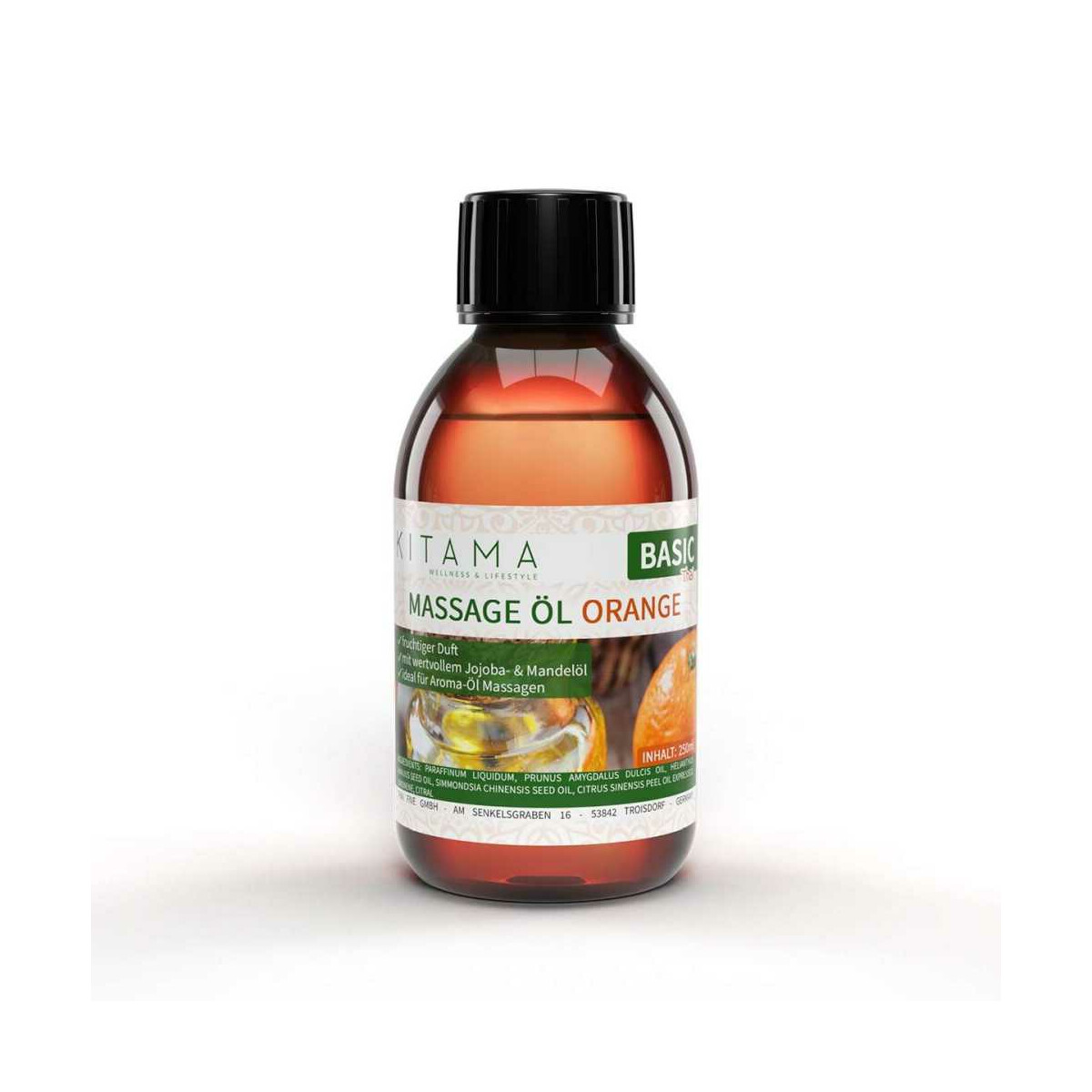 Aceite de masaje aroma Naranja 250ml box