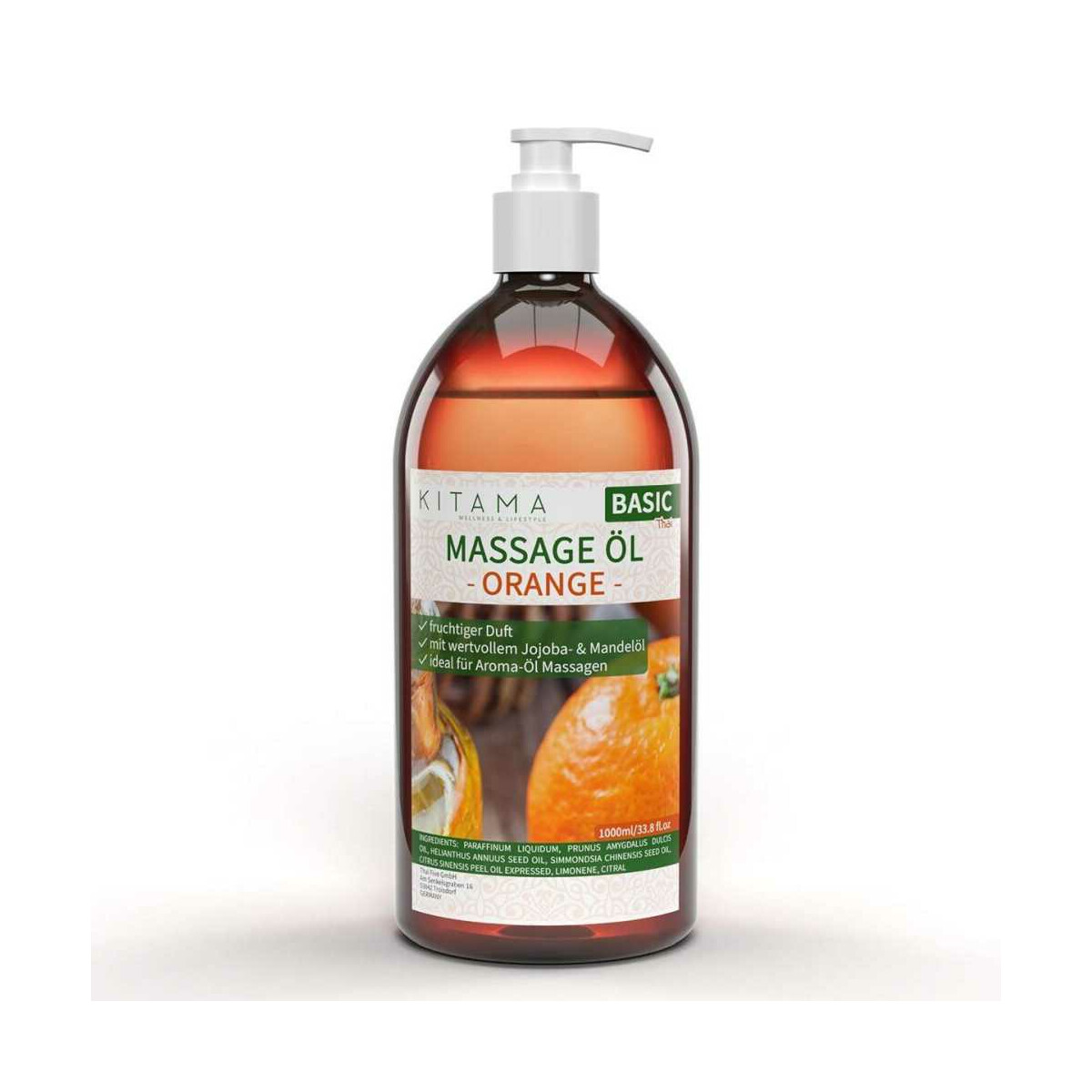 Olio da massaggio aroma Arancione 1000ml box