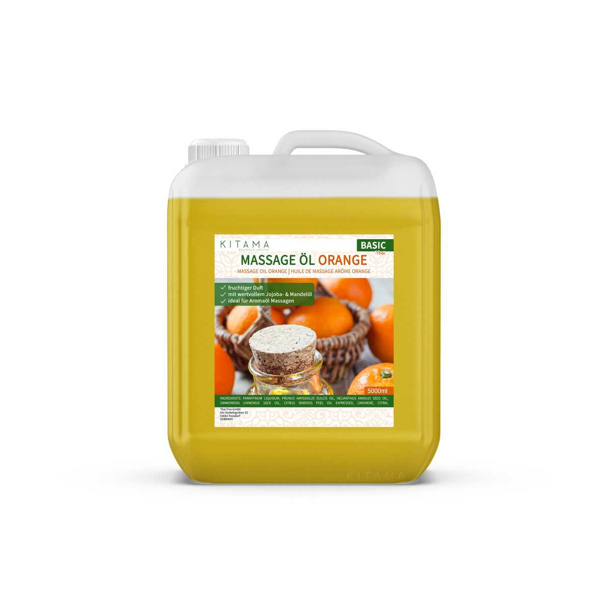 Massage oil Aroma Orange - fruity & refreshing scent