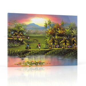 Thai Kunst Bild Traditionelles Leben in Thailand - No. 4