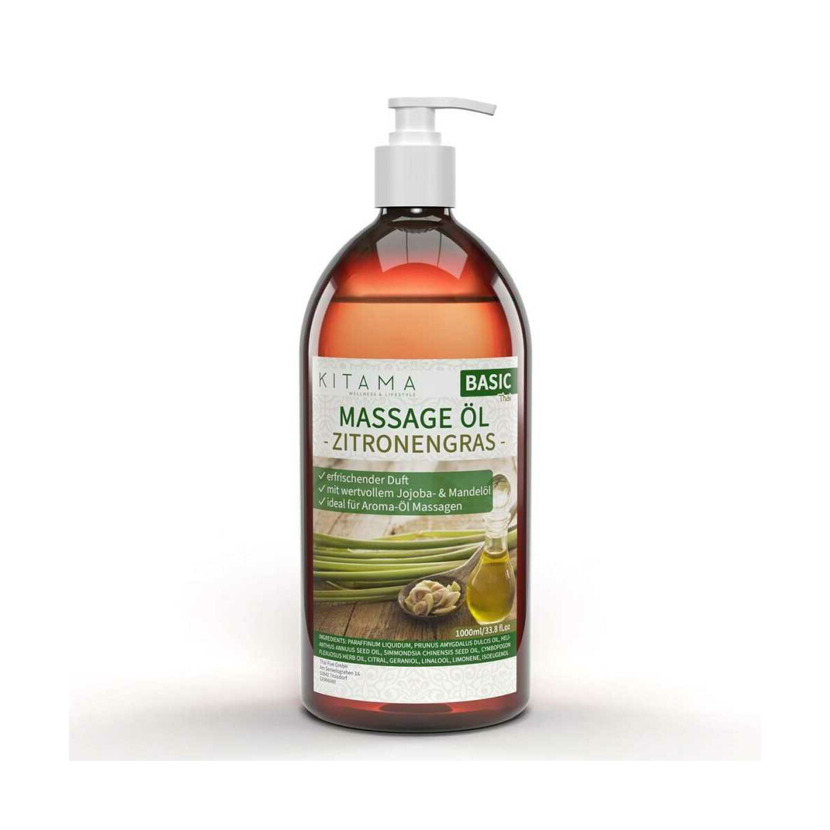 Olio da massaggio aroma Citronella 1000m box