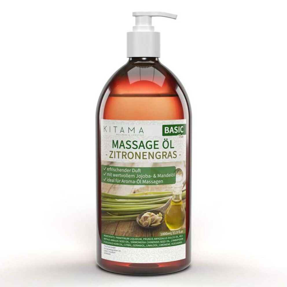 Massage Oil Aroma Lemongrass 1000ml