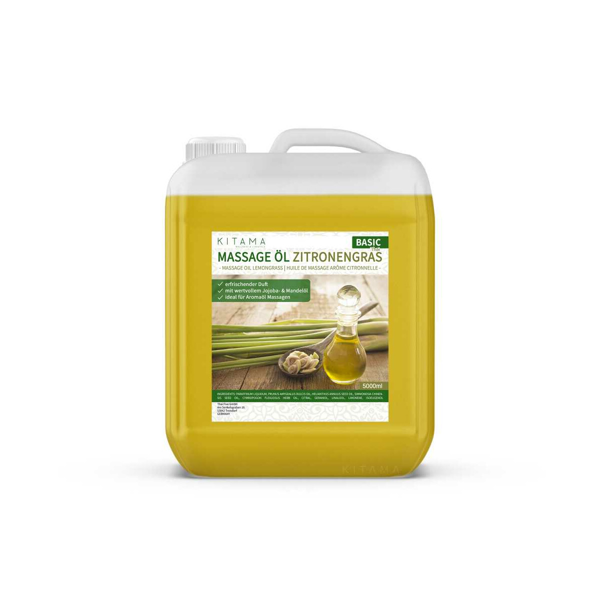 Huile de massage arôme Citronnelle box