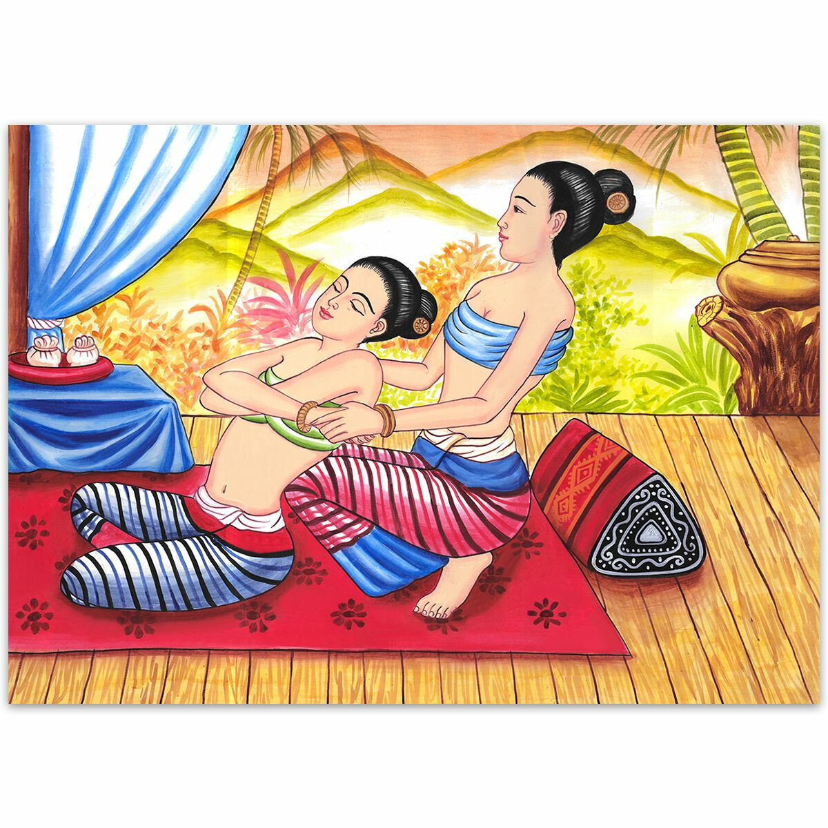 Image dart thaïlandais Massage trad box