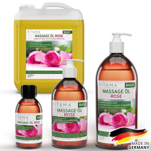 Huile de massage arôme rose