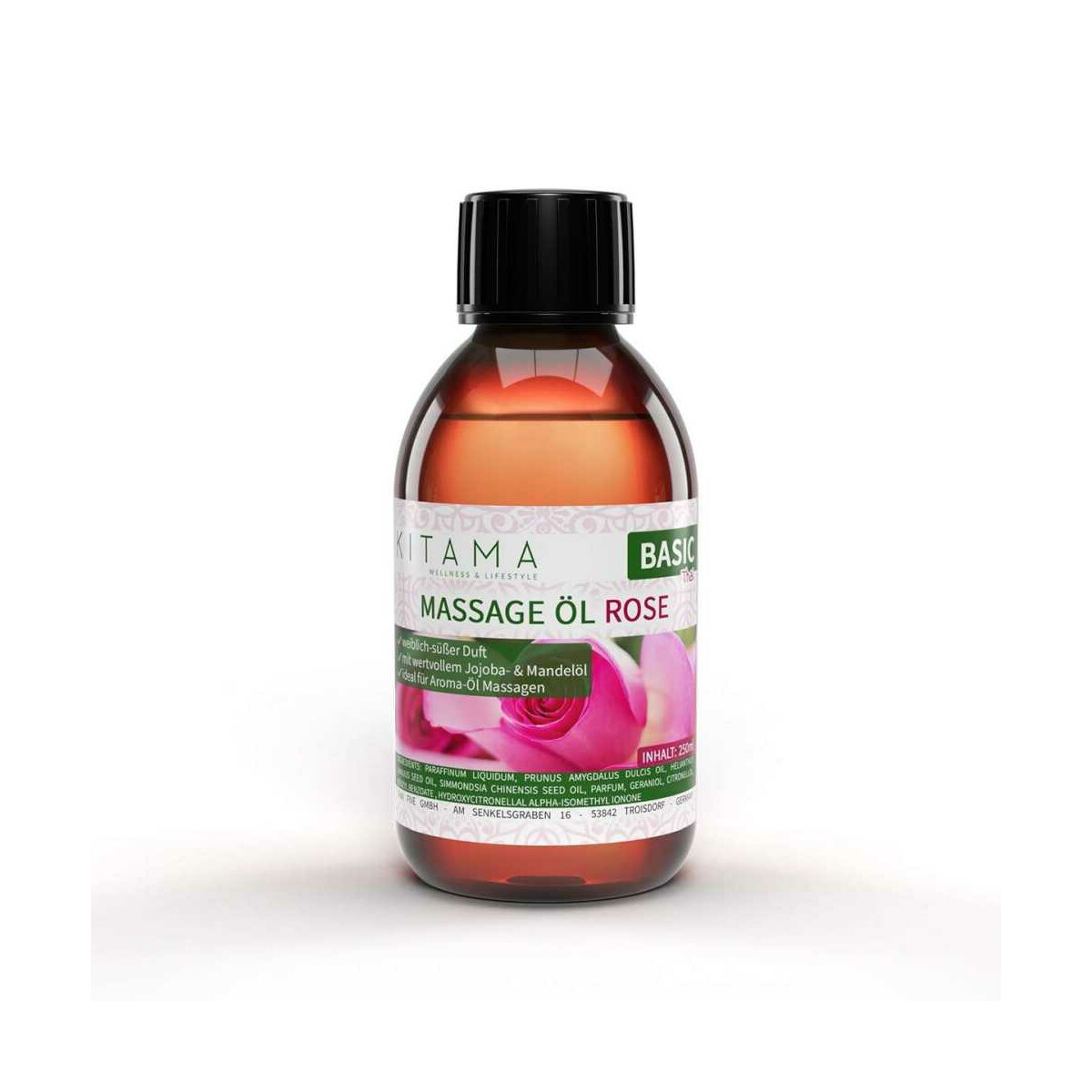 Massageöl Aroma Rose 250ml box