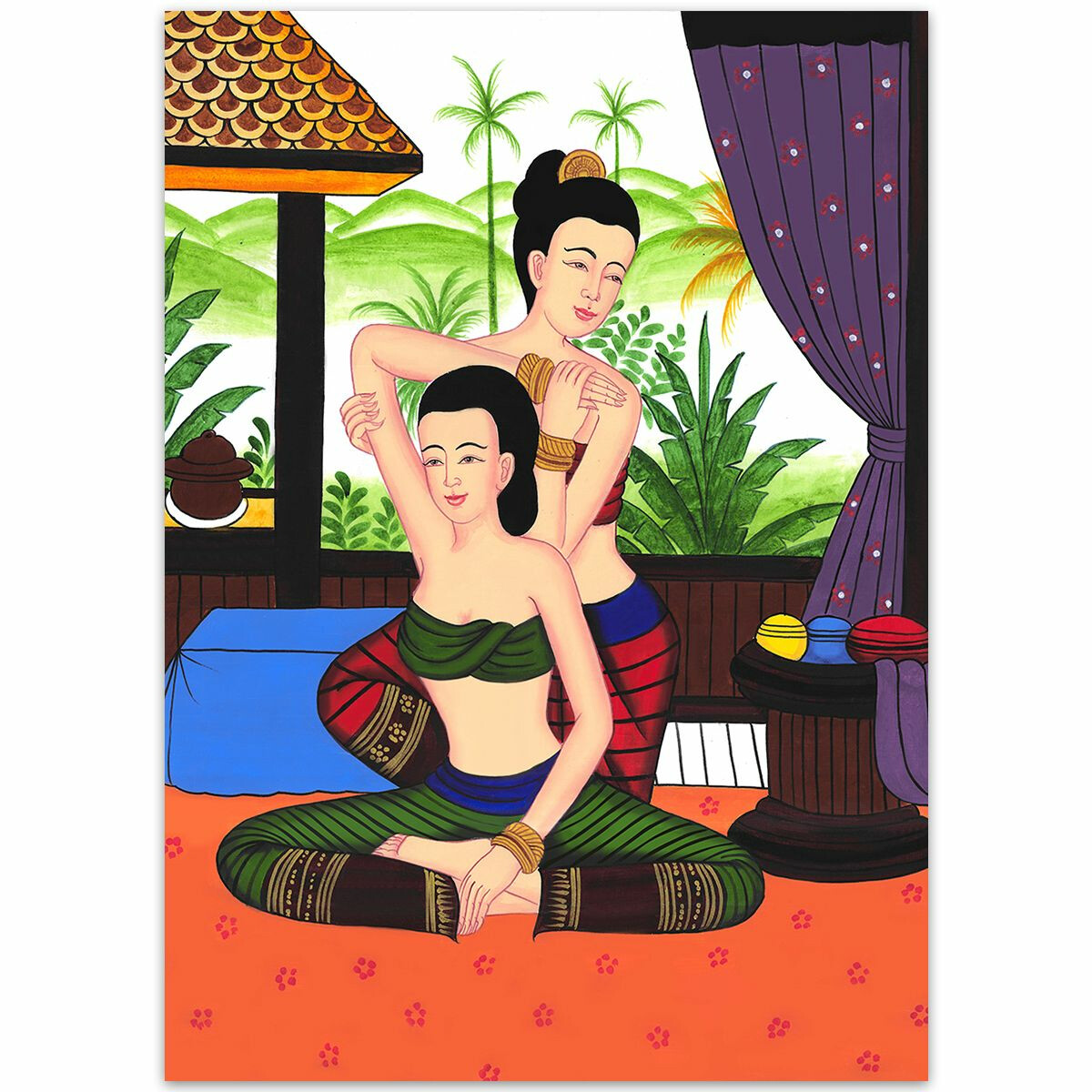 Image dart thaïlandais Massage trad box