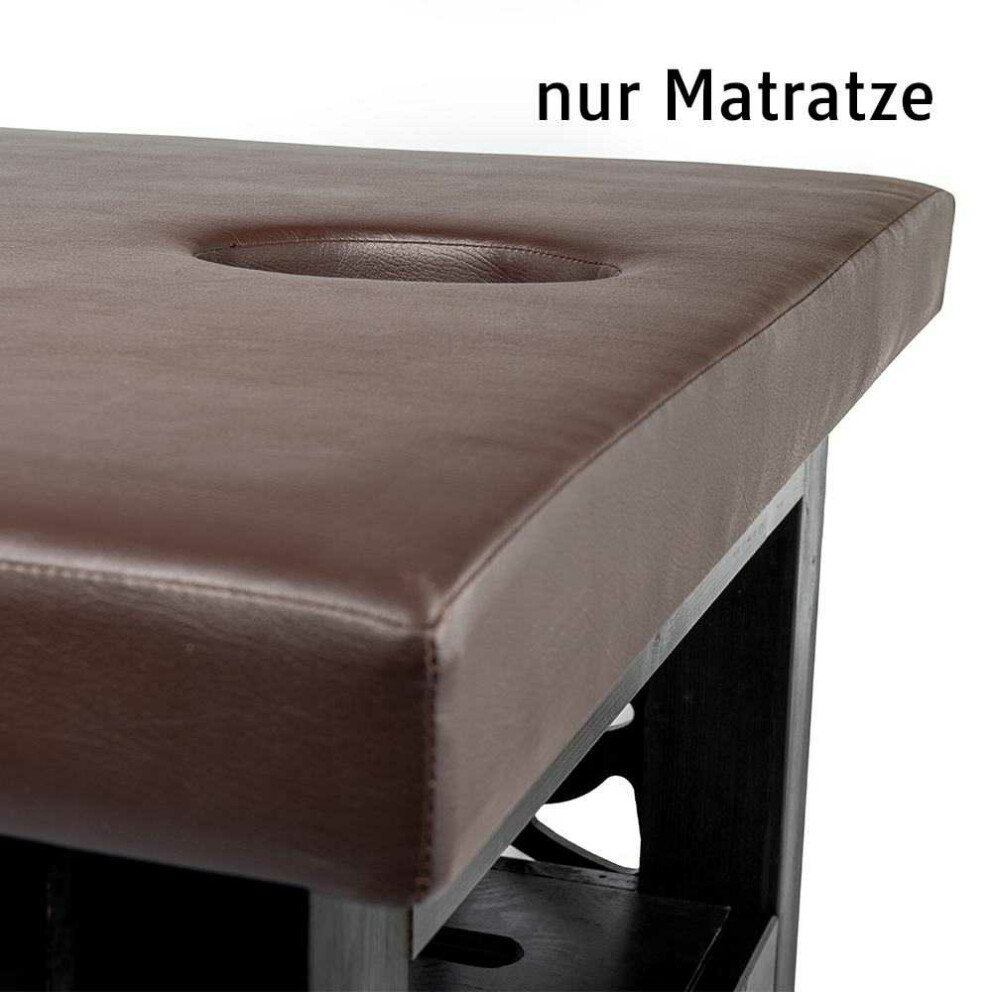 Seulement Matelas pour table de massage avec plaque de bois longueur: 200cm x 100 cm Marron foncé