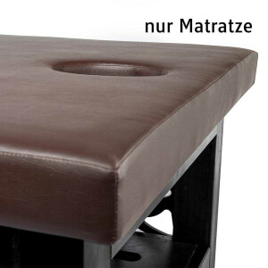 ONLY Mattress for massage table with wooden top Length: 200cm x 100 cm Dark Brown