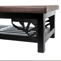 Seulement Matelas pour table de massage avec plaque de bois longueur: 200cm x 100 cm Marron foncé