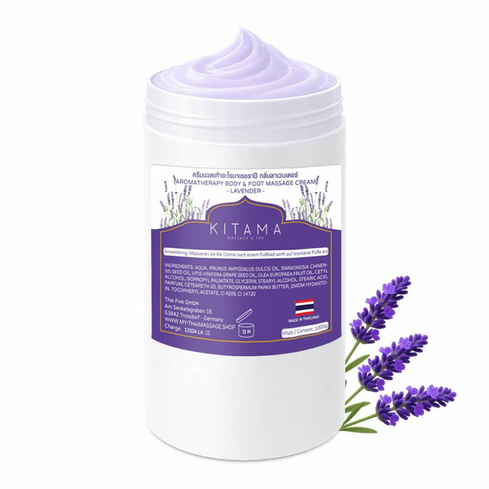 Thai Massage Fuß- & Körpermassagecreme Lavendel 1000g