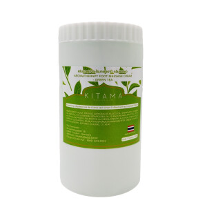 Crème de massage au thé vert - 1000g pour le corps et les...
