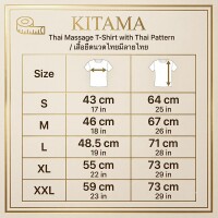 T-Shirt Donna per Massaggio Thai con Motivo Tradizionale, S–XXL - 7 Colori