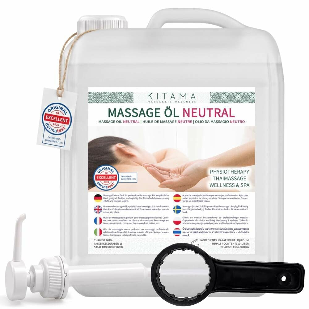 Neutral Massage Oil 10L Set + DIN 45 Pump & Key